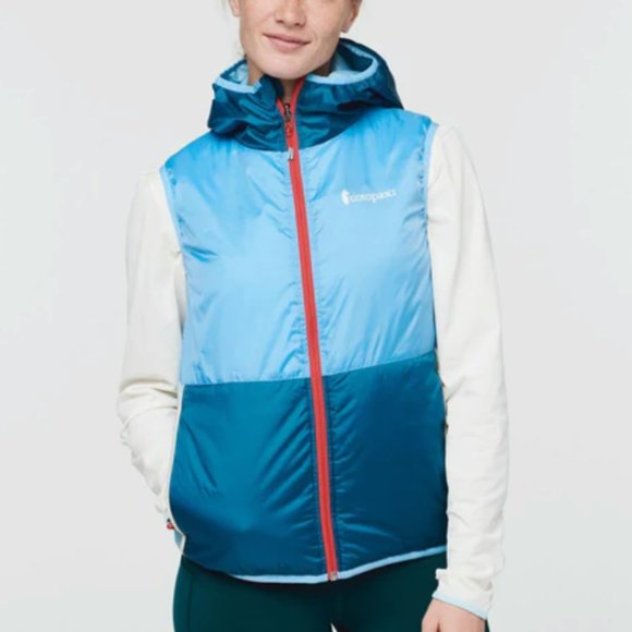 cotopaxi Jackets & Blazers - Cotopaxi Teca Calido Reversible Hooded Quilted Color-Block Nylon Packable Vest-M